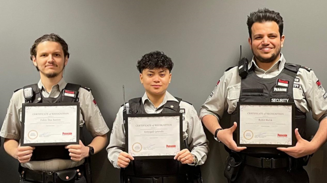 Canadian Security LifeSaver Team: Fabio Dos Santos, Abbygail Letrodo, and Rohit Malik!