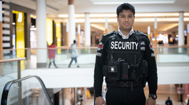 Security Guard in a Retail Space